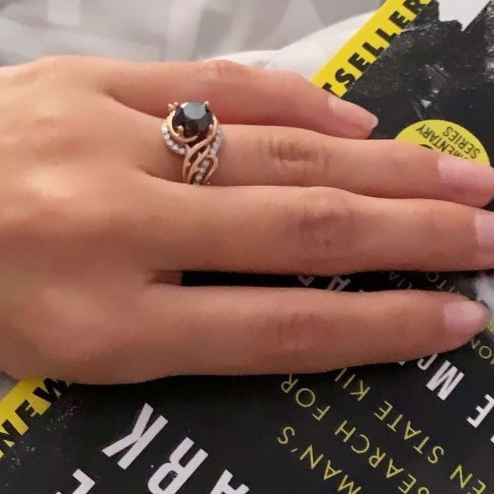 Enchanted Disney Maleficent Engagement Ring Size 4